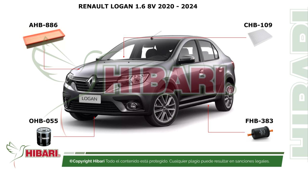 Lee más sobre el artículo RENAULT LOGAN 1.6 8V 2020 – 2024